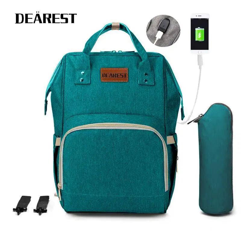 

Dearest Diaper Bag 2021 New Style Fashion USB Mom MOTHER'S Bag Multi-functional Hand Lightweight Large-Volume Nursing Backpack