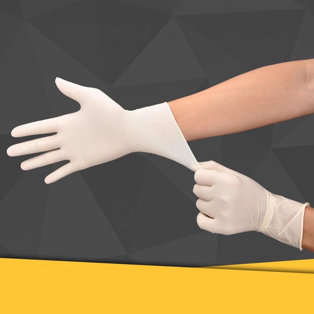100pcs XS-XL Disposable Latex Protective Gloves Industrial Gardens Rubber Thickening for Home Gardening | Дом и сад