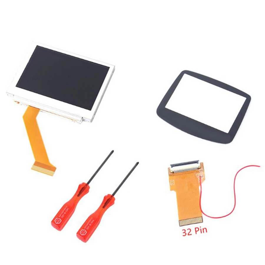 Комплект для подсветки ЖК-дисплея 32/40 Pin GBA SP AGS-101 сменный ЖК-дисплей с подсветкой