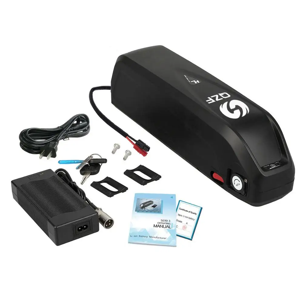

48V Hailong battery ebike litium ion electric bike battery with Samsung Sanyo cells + USB port + Charger + BMS for bafang motor