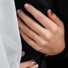 BOAKO модные минималистичные сапоги 925 Серебряные кольца для женщин простой золотистый тонкое кольцо Обручальные кольца палец, ювелирные изделия в качестве подарка