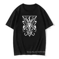 graphic t shirts for men sigil of lucifer and baphomet tee shirt graphic cotton vintage t shirts christmas present tops tee