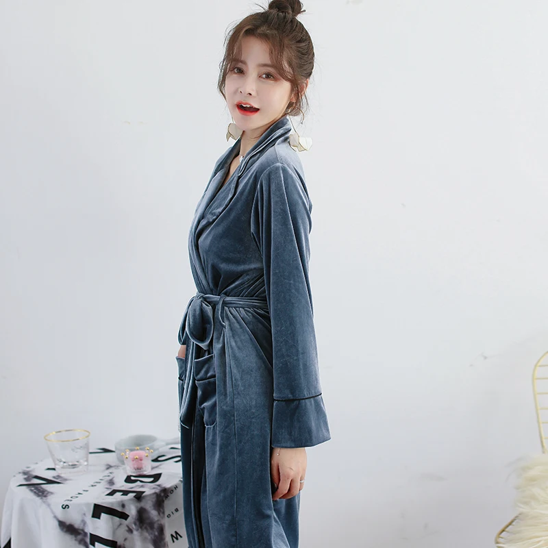 Женский комплект из двух предметов сексуальные ночные рубашки Осень-зима золото