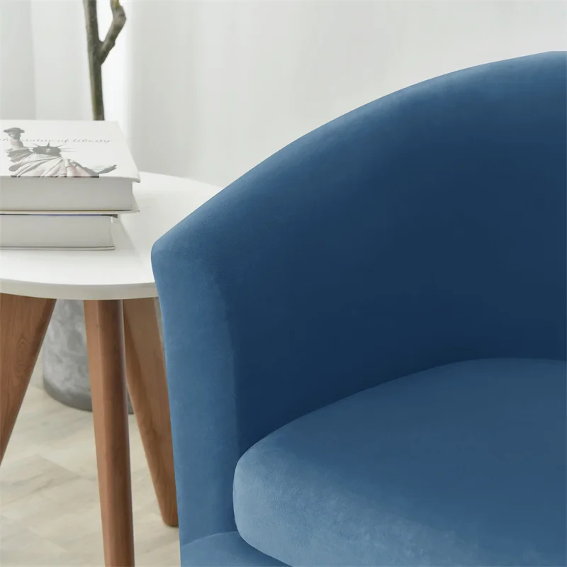 Бархатные чехлы для стульев с разрезом эластичные диванов на одно сиденье в