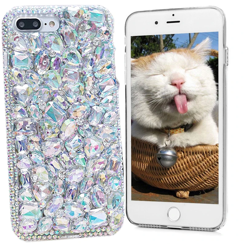 

Cute Fur Fluffy Phone Case For Samsung A51 A71 A50 A40 Luxury Diamond Back Shell A91 A81 A21S A41 A20e A20 A30 Protective Cover