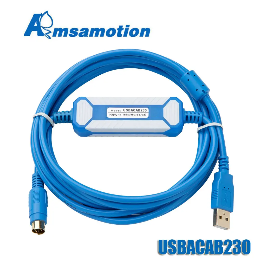 USBACAB230 Delta PLC Кабель для программирования USB к RS232 адаптер для USB-DVP ES EX EH EC SE SV SS кабель серии - Цвет: Gold Plated Version