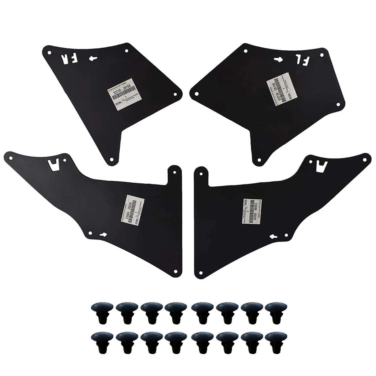 4 шт. брызговики для Toyota FJ Land Cruiser Prado 2003 2004 2005 2006 2007 2008 2011 - 2020 |