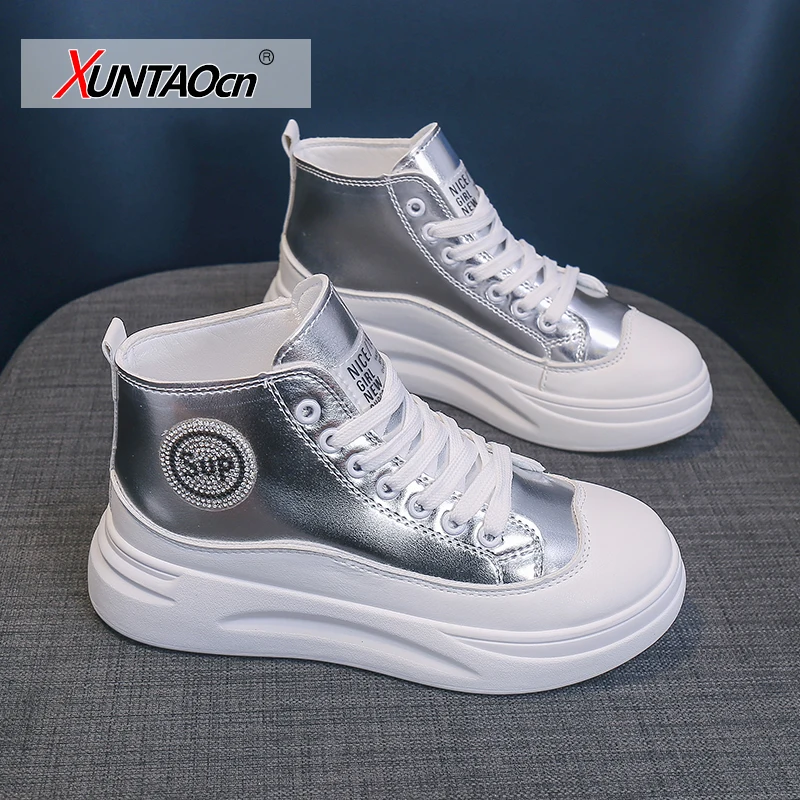 

Женские парусиновые кроссовки на платформе, повседневные парусиновые кроссовки на толстой подошве для отдыха, 3 цвета, новинка весны 2021