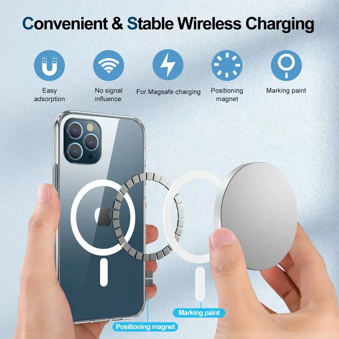 

Magnetic 360 Phone Case for iPhone 12 Pro 12 Mini Magnet Cover Wireless Charging Magnet Phone Case For iPhone 12 Pro Max