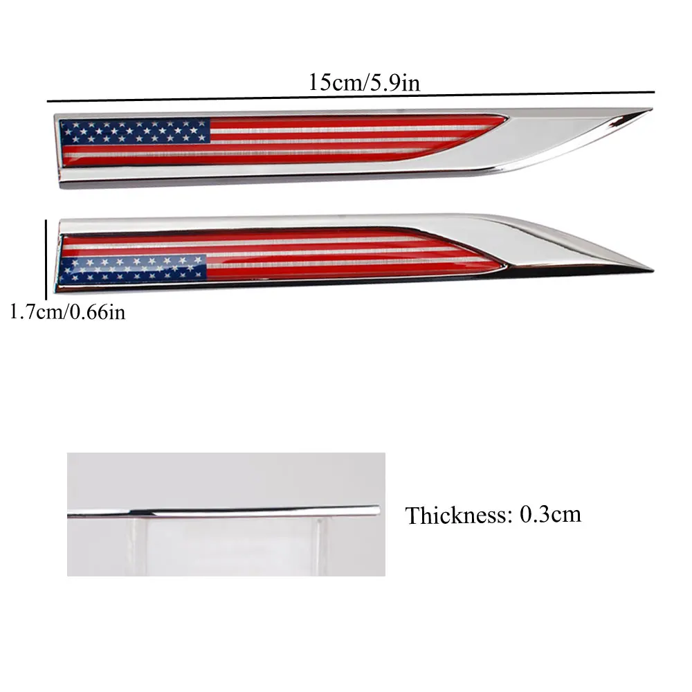 1 пара автомобиля 3D Флаг Америки эмблема Знак наклейки стикер для JEEP BMW Dodge Chrysler