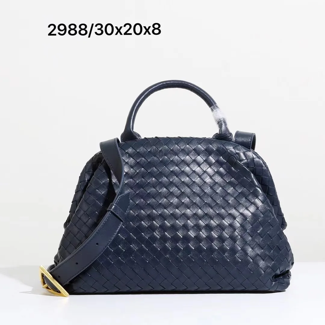 

free shipping 2020 the new style hand-made genuine leather sheepskin women handbag one shoulder bag crossbody bag 5 color 30cm