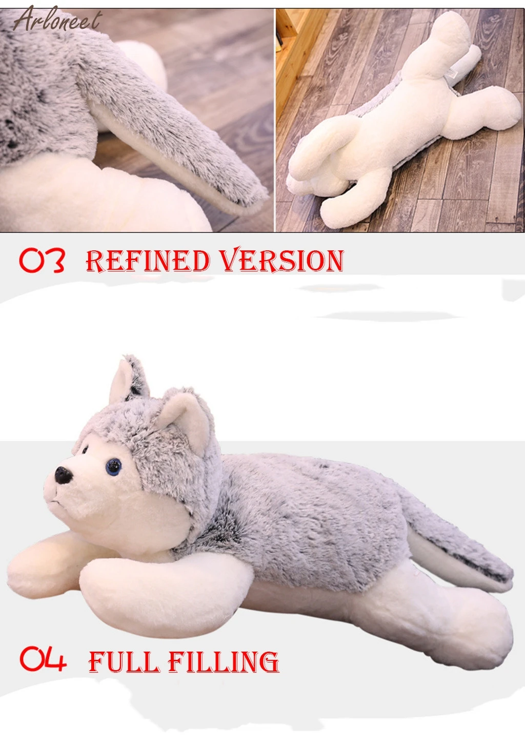 

Plush Cute Husky Dog Dolls Soft Toy Stuffed Animal For Home Decor Birthday Gifts Plush Toys Children Cute Funny Toys Soft New
