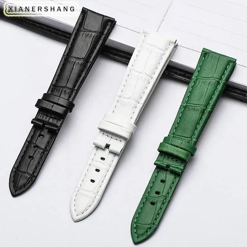 Ремешок из натуральной телячьей кожи для наручных часов люксовый универсальный