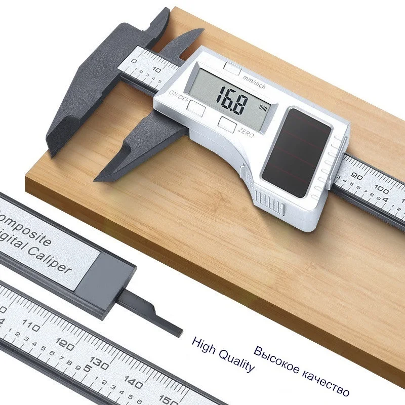 

Solar Energy Caliper Electronic Digital Vernier Caliper 0-150 mm Height Depth Inner Outer Diameter Jewelry Antique Measurement
