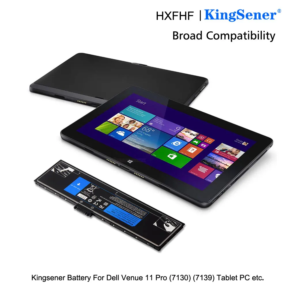 Новый аккумулятор KingSener HXFHF для ноутбука Venue 11 Pro (7130) (7139) 7310 VJF0X 7 4 в 36 Вт/ч