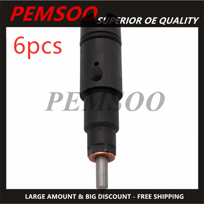 6 шт. 0432193635 RV275 топливный инжектор для Cummins Dodge Ram 2500 3500 5.9L l6 ремонт дизельного