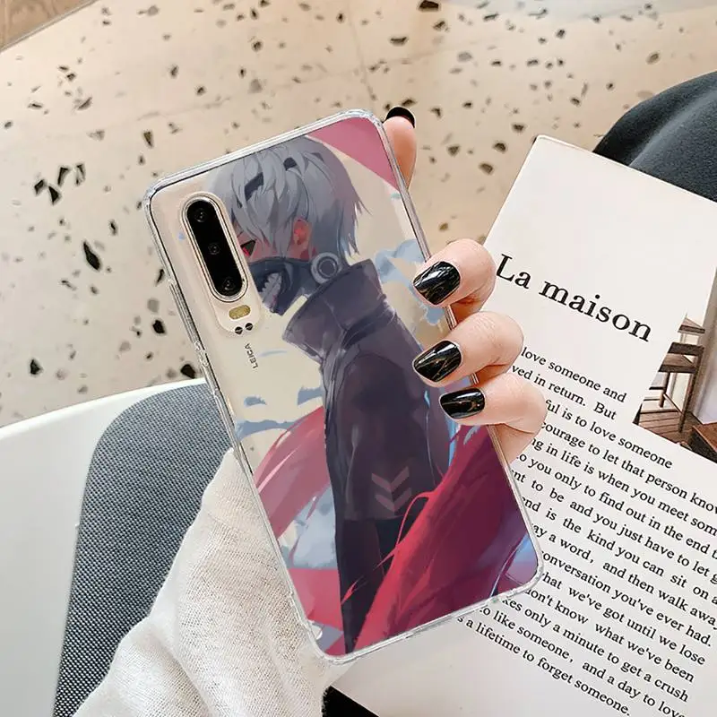 

tokyo ghoul Phone Case Transparent for Samsung A71 S9 10 20 HUAWEI p30 40 honor 10i 8x xiaomi note 8 Pro 10t 11