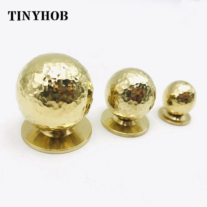 1 шт. цельные латунные круглые дверные ручки и шкафа шкаф ручной работы выдвижные