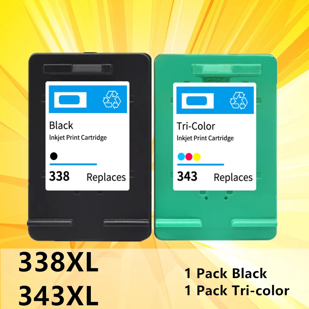 

Картридж струйный 2PK для HP 338 343, HP 338, HP 343, струйный картридж для принтера HP Deskjet 460C 5740 6520 6540 6840 Photosmart 8150