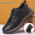 Туфли мужские кожаные, мягкие лоферы, Нескользящие, Повседневная Уличная обувь, Мокасины, дизайнерские, для вождения