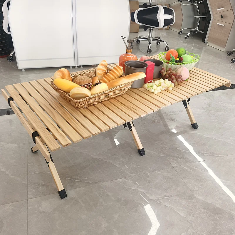 Деревянный стол Lighten Up для кемпинга яичный рулон складной Пикник уличная