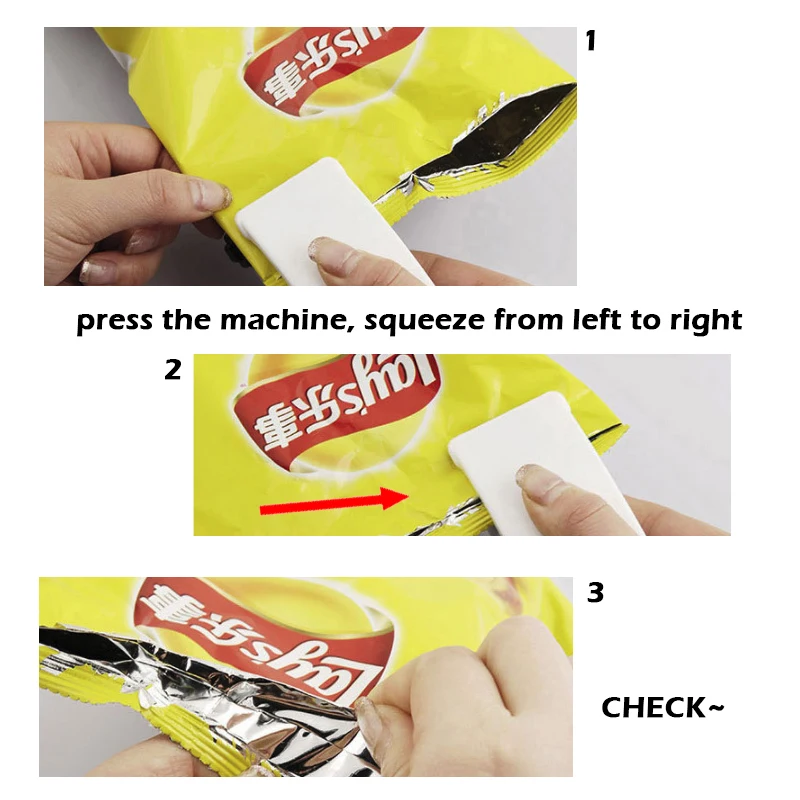 Домашняя кухонная портативная электрическая мини машинка для запечатывания