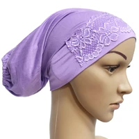 women%e2%80%99s cotton lace muslim islamic arabic scarf mini hijab caps