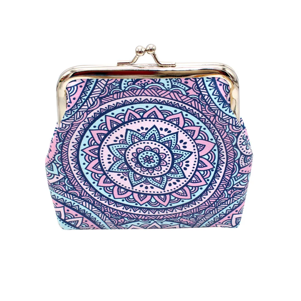 Женский кошелек для монет визитница Сумка с геометрическим принтом кожа простой