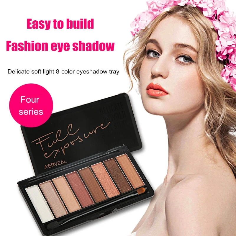 8 цветов Тени для век грейпфрут земля персик цветение начинающих Рекомендуемая