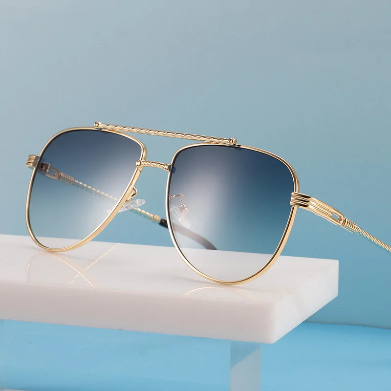 

Alloy Square Polygon Sunglasses For Men 2021 Fashion Pilot Aviation Sun Glasses Women Retro Pink Clear Oversize Shades