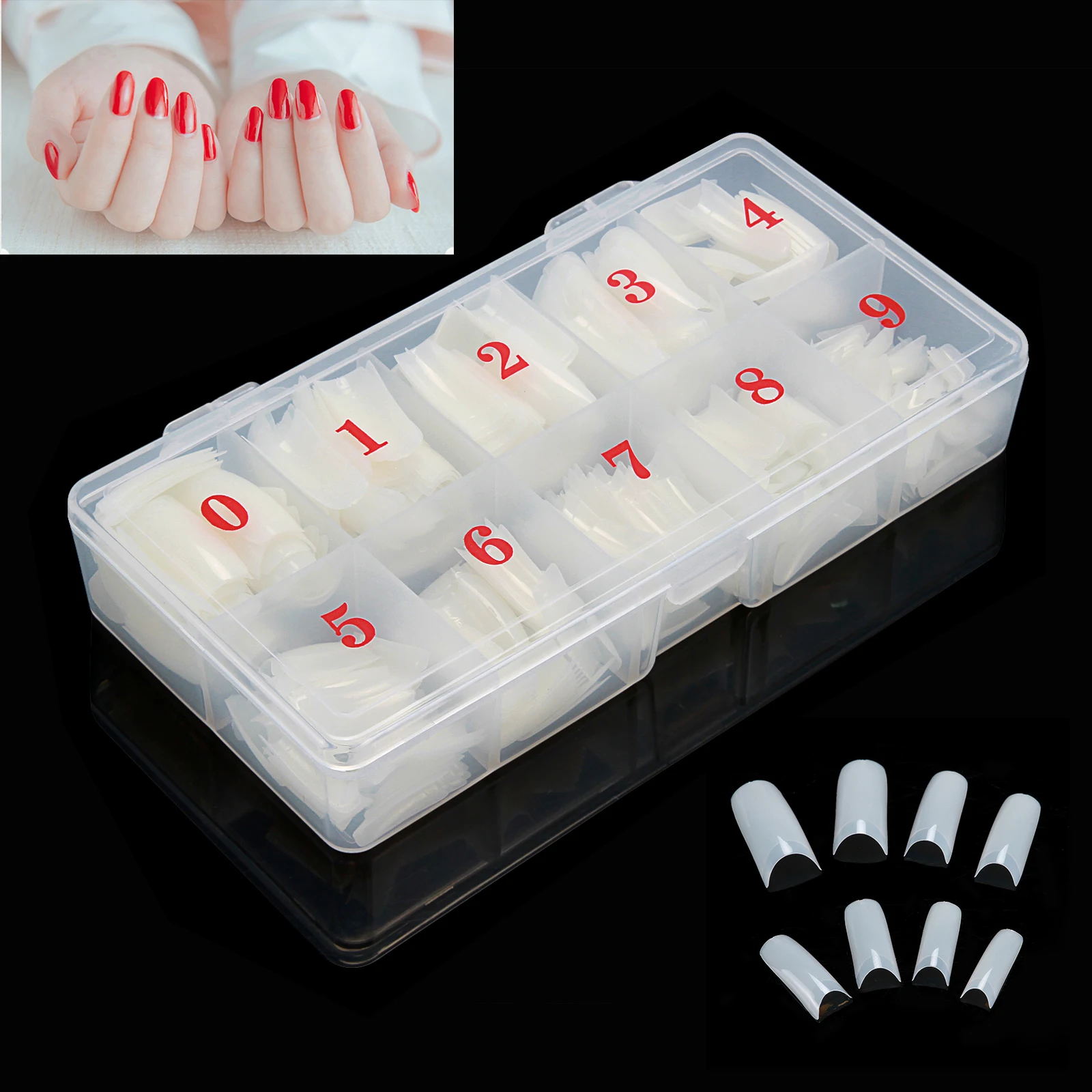 500 шт. накладные акриловые Типсы для ногтей|Накладные ногти| |