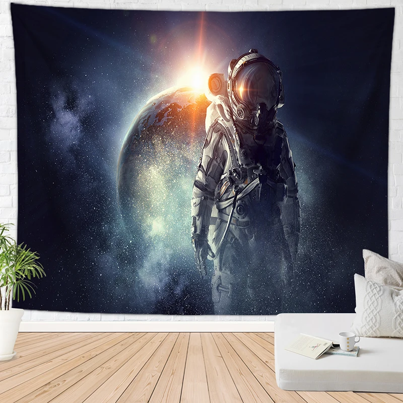 Настенный Ковер с рисунком астронавта декоративный ковер для детской спальни