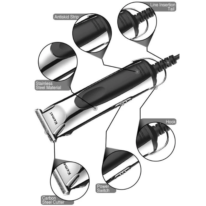 Проводная мощная машинка для стрижки волос профессиональный триммер мужчин