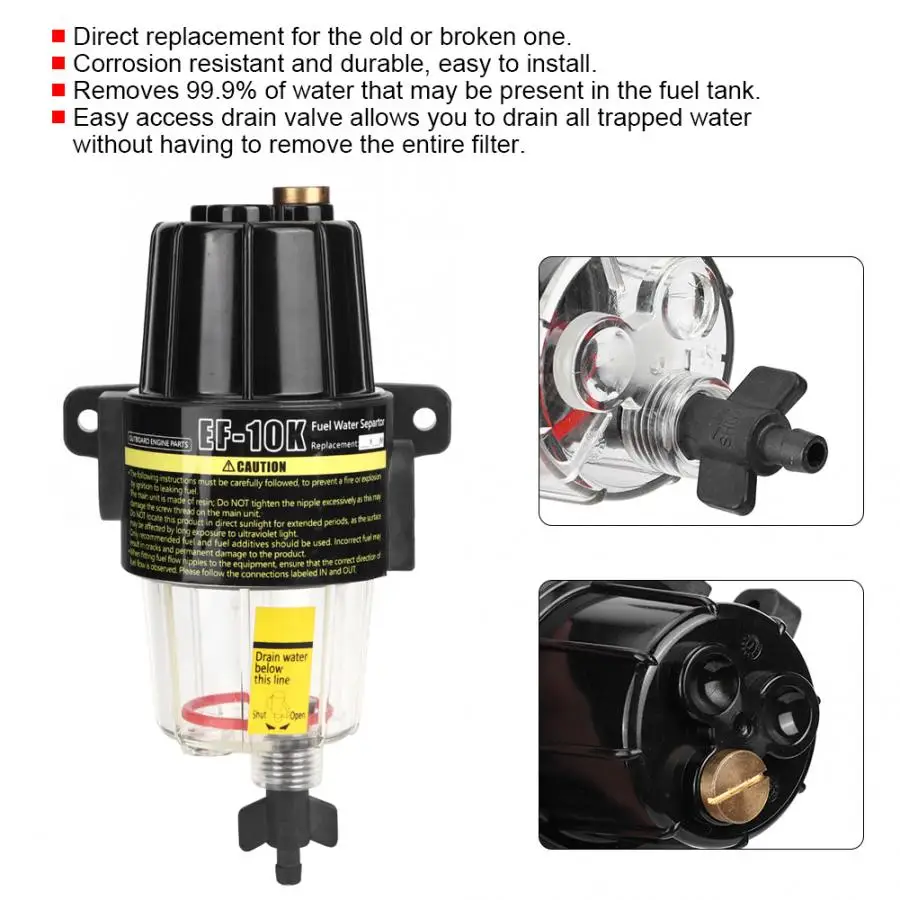 Топливный фильтр масловодоотделитель TPR 225 Замена подходит для Yamaha Suzuki Honda