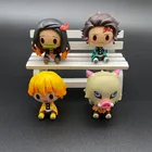 4 шт.комплект, экшн-фигурки из аниме рассекающий демонов, 4,5 см