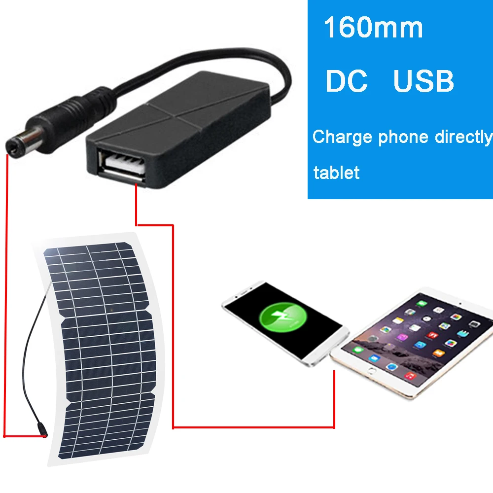 Гибкая солнечная панель 10W 6v 12v 18v Monocrytalline Solar Cell Прозрачная водонепроницаемая