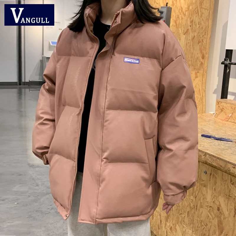 

Парка женская зимняя однотонная на молнии с длинным рукавом