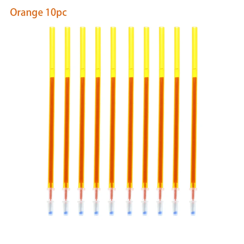 Orange Специального по оптовой цене! Новинка; 10 со стирающимися чернилами синего/черного/чернильный синий Волшебное перо канцелярские принадлежности студенческий экзамен основных запасных Запчасти - Цвет: Orange