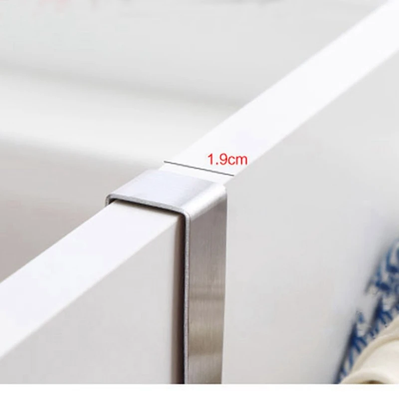 

3 Pcs Stainless Steel Door Hanging Rack: 1 Pcs 35.7Cm & 2 Pcs 6 X 4Cm