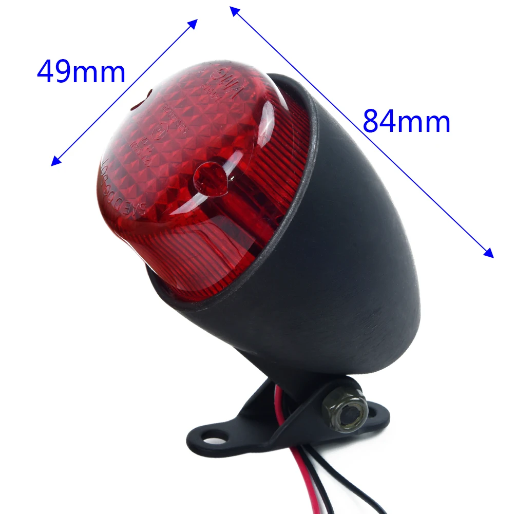 3 провода алюминиевый сплав 84*49 мм 38 задний фонарь черный корпус мотоцикла для Harley
