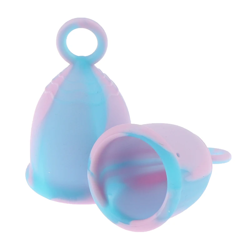 Colorful Menstrual Cup Medical Grade Silicone Feminine Hygiene Lady Women Period Reusable | Красота и здоровье