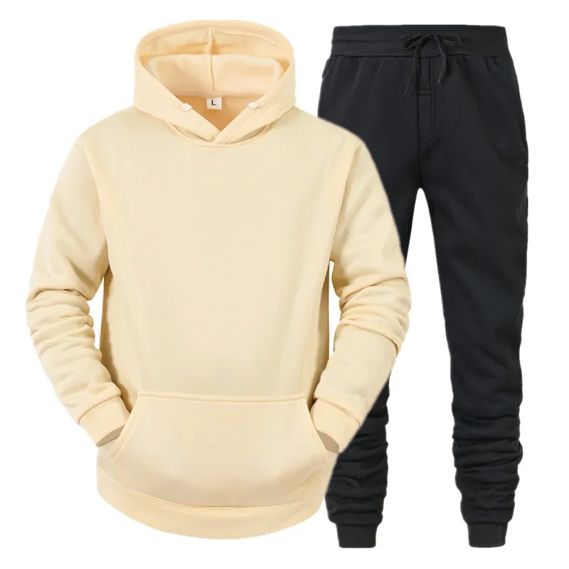 

2022 Men Set Sportswear Autumn Winter Men Casual Sweatshirt Hoodie+ Sweatpant Male Two Pieces Sets Oversized Hoodie Tracksuit