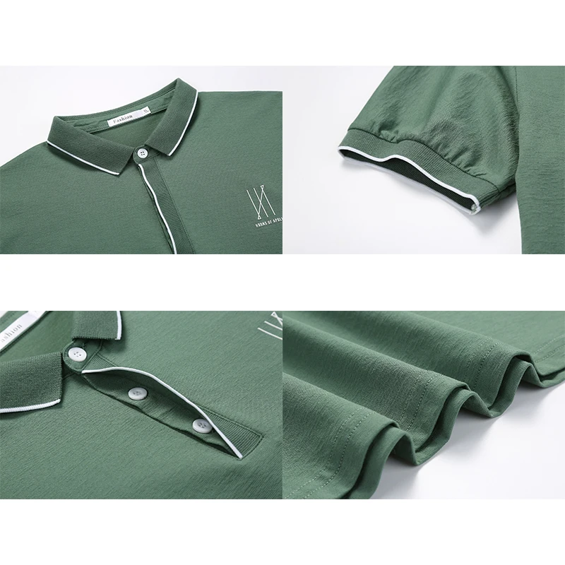 

TFETTERS 2021 New Summer T-shirt Men Causl Short Sleeve Cotton Nylon Spandex Solid Color Street Fashion Teenagers Men Clothing