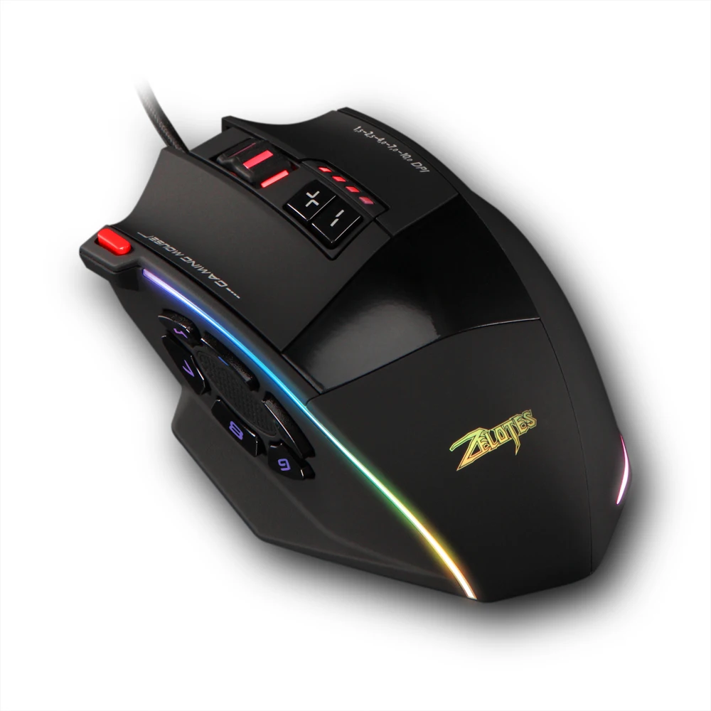 Zelotes C 13 Проводная игровая клавиатура Мышь программирование ключей Регулируемый