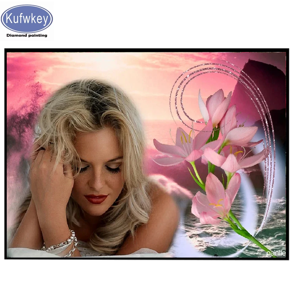 5d алмазная живопись сделай сам кошельки Фэнтези Морской Женщины полноразмерная