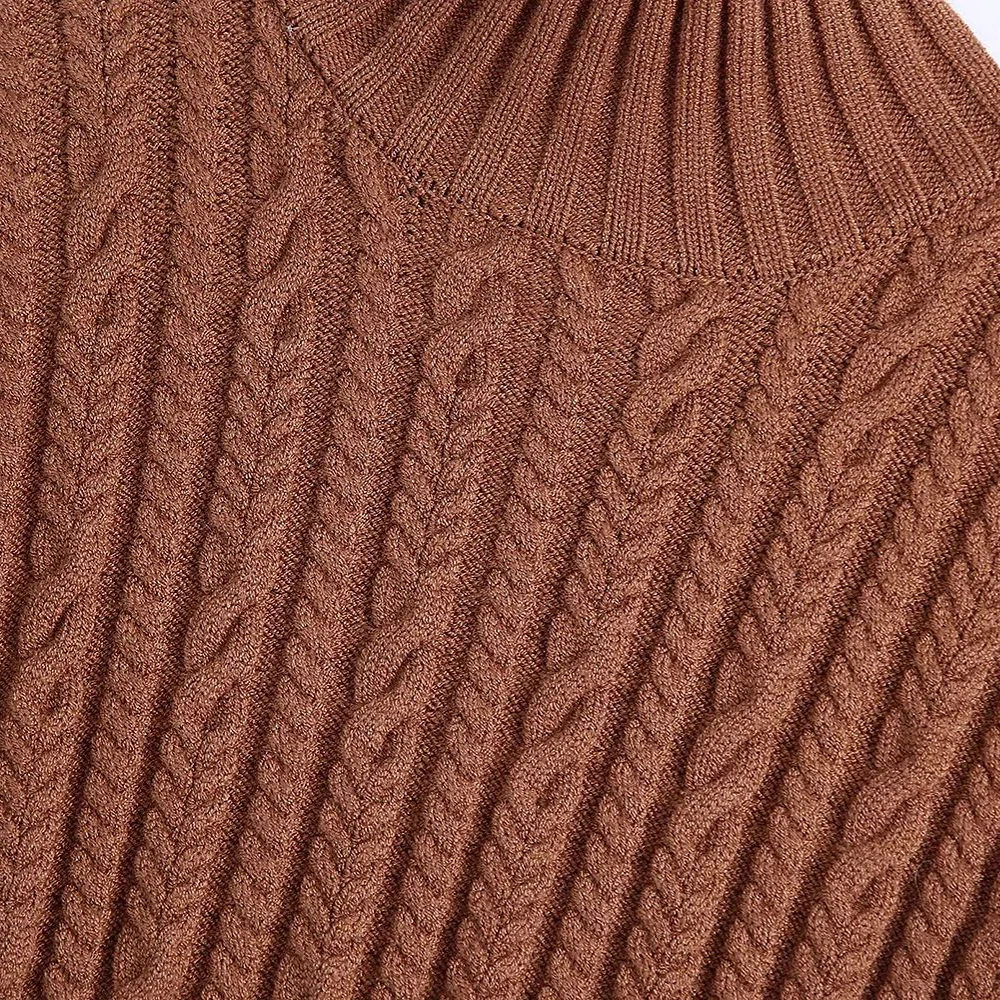 

2020 New Autumn Winter Women Knit Sweater Vest High-Neck Warm Chic Sleeveless Women Sweaters Casual Fashion Pullover