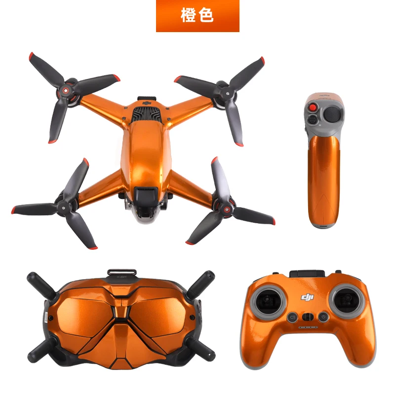 Стикер для корпуса DJI FPV защитный роскошный флуоресцентный чехол на кожу