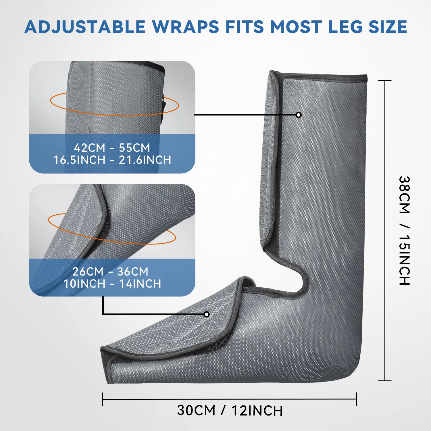 

Air Compression Leg Foot Massager Vibration Infrared Therapy Arm Waist Pneumatic Air Wraps 3Modes 1Temp Promote Blood Relax