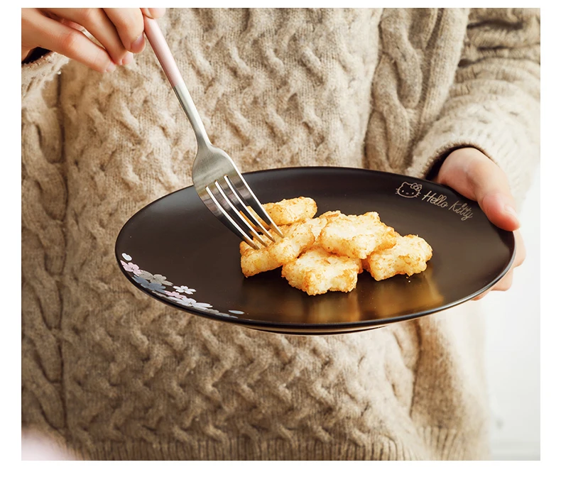 Посуда Керамическая Чаша Блюдо японская Ретро вишневая чаша котенок кухонные