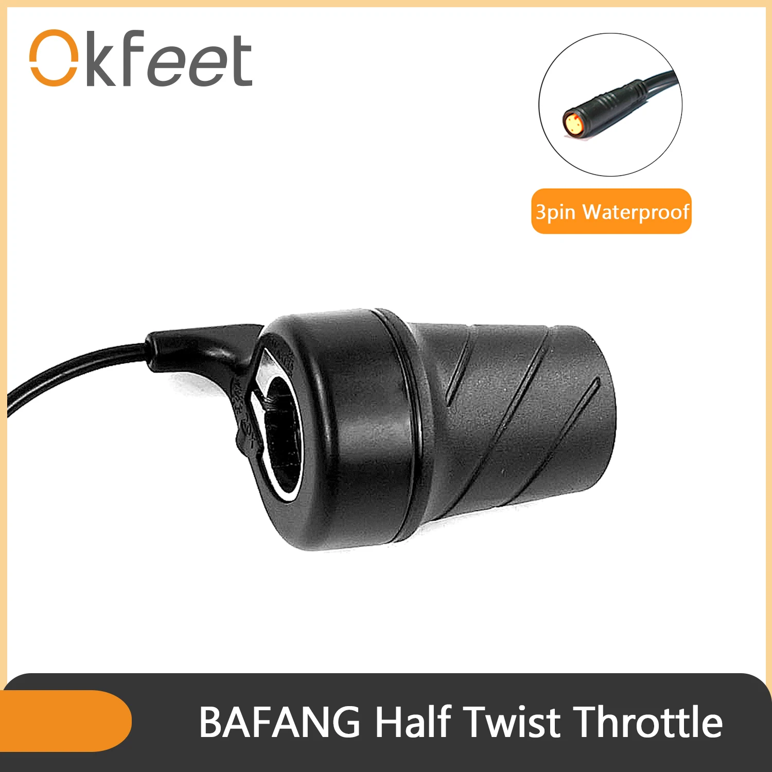 Okfeet eBIKE BAFANG полуповоротная дроссельная заслонка запчасть для электрического